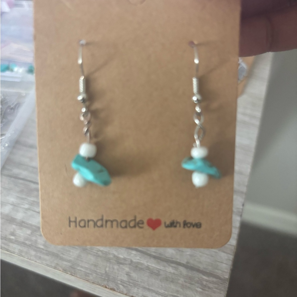 Stone Earrings - Picture 2 of 3